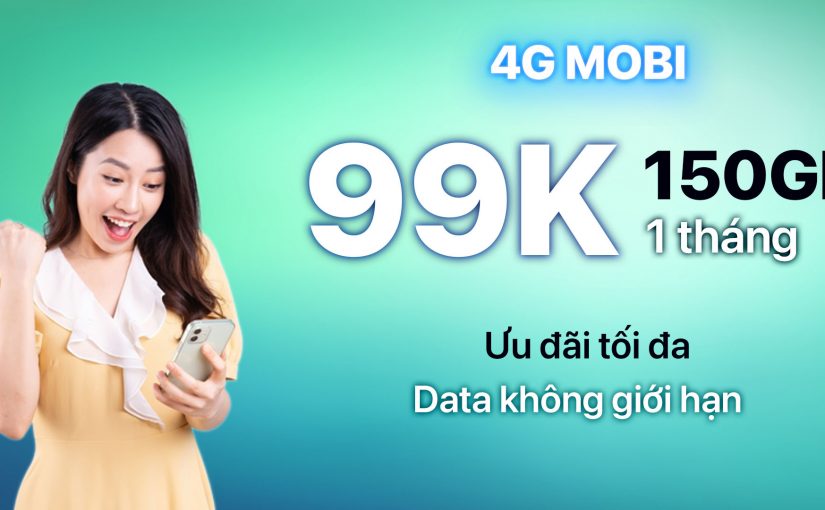 Đăng Ký 4G MobiFone 150GB 1 Tháng – Gói 24G Mobi